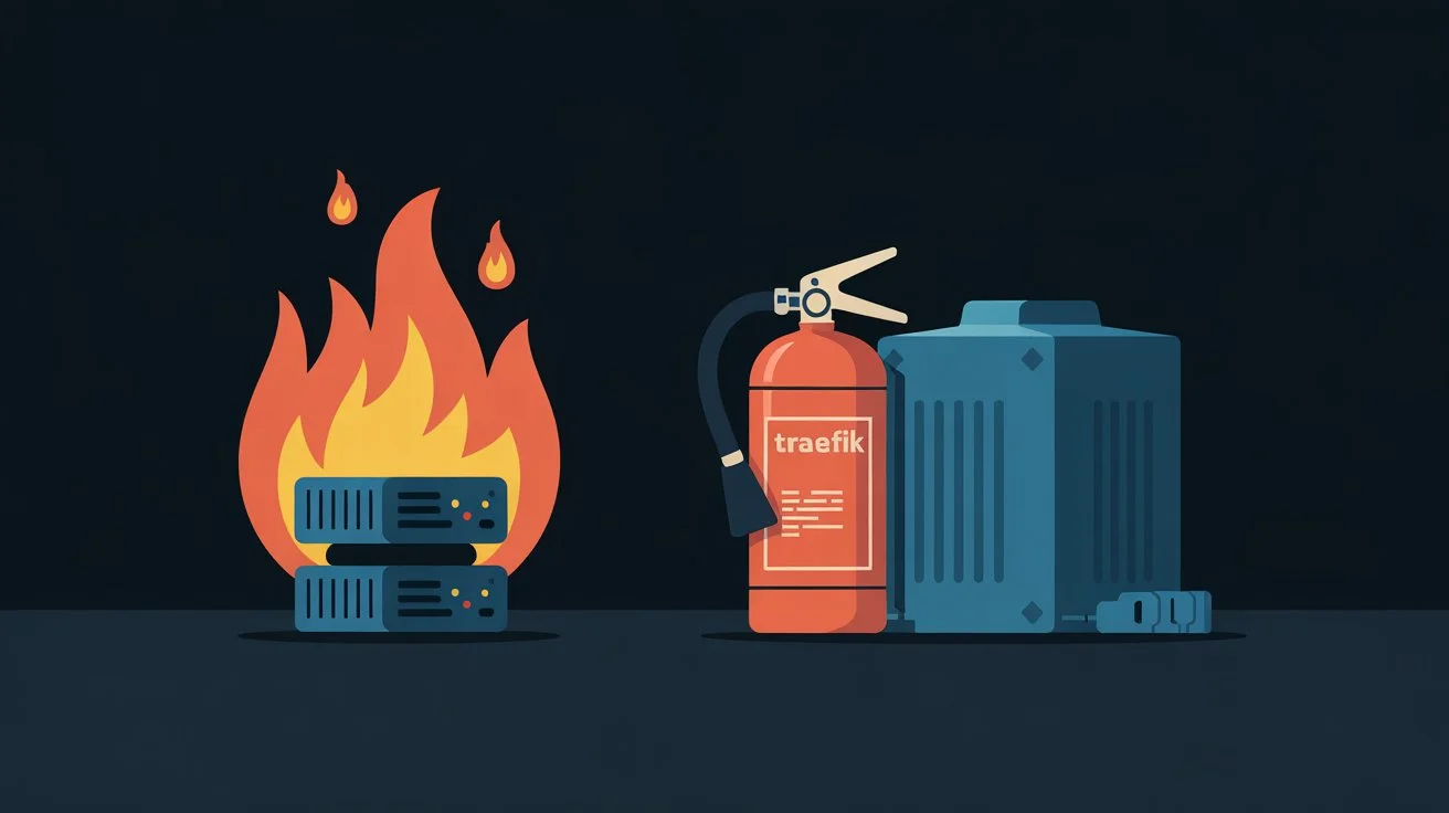 Traefik reverse proxy dashboard showing Docker container routes with SSL certificates